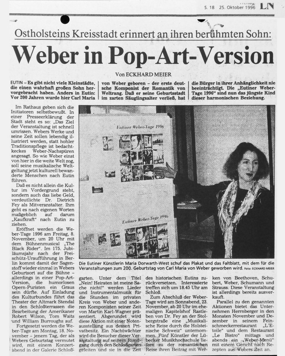 Eutiner Weber-Tage  1996