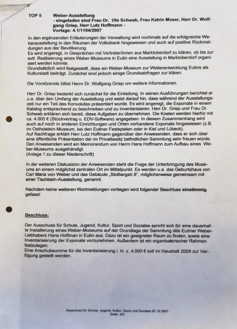 Weber-Ausstellung 2007