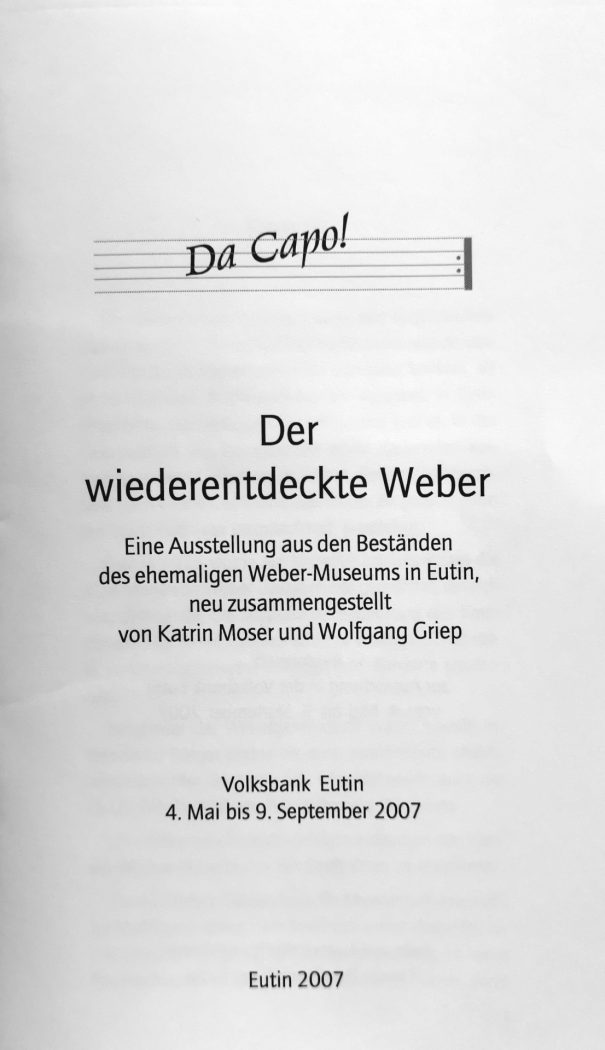 Weber-Ausstellung 2007