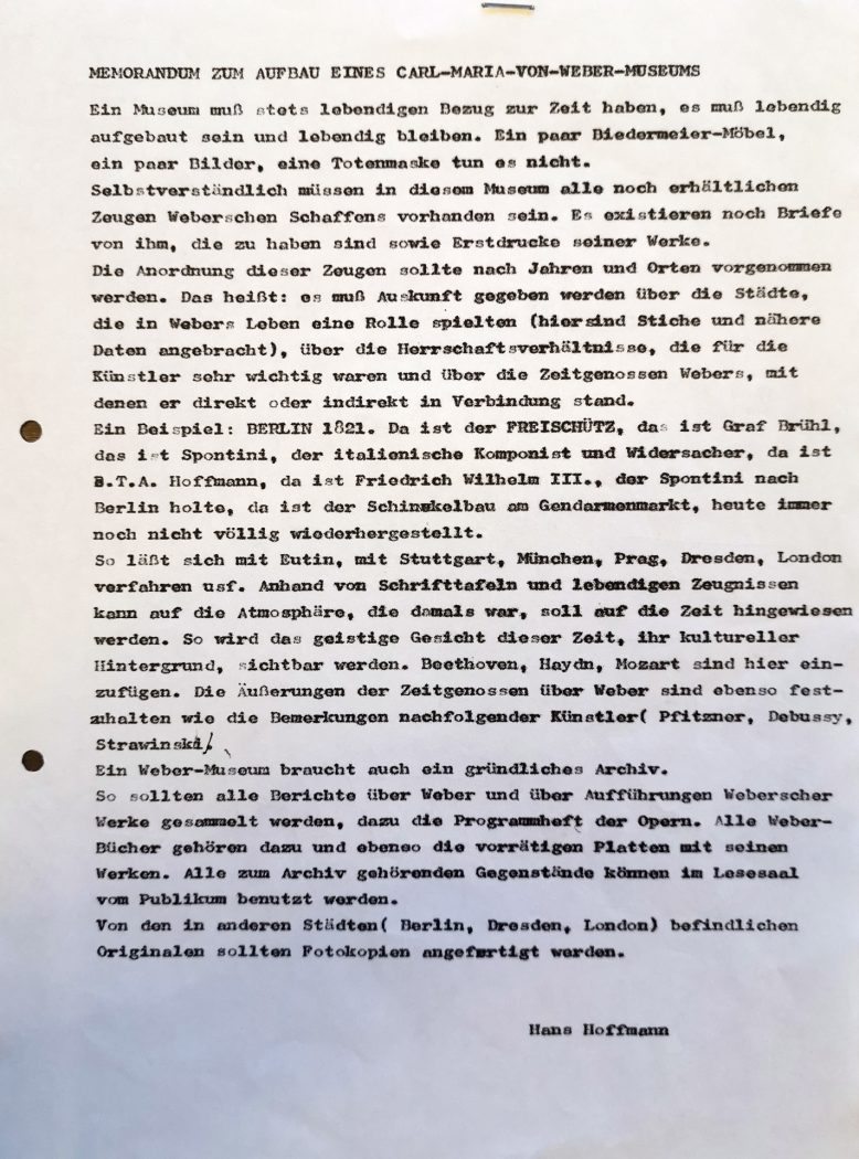 Weber-Museum geplant 2007