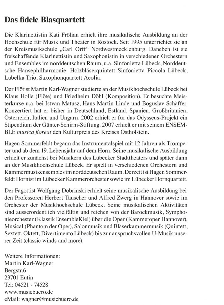 Eutiner Weber-Tage 2017