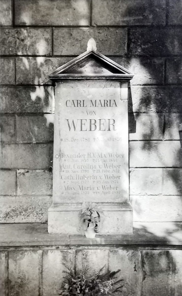 Grabstein der Ruhestätte in Dresden