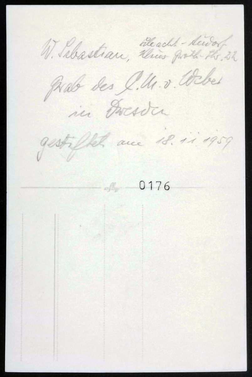 Grabstein der Ruhestätte in Dresden