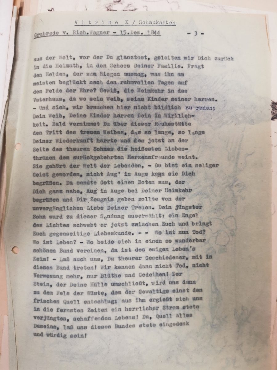 Grabrede Richard Wagners