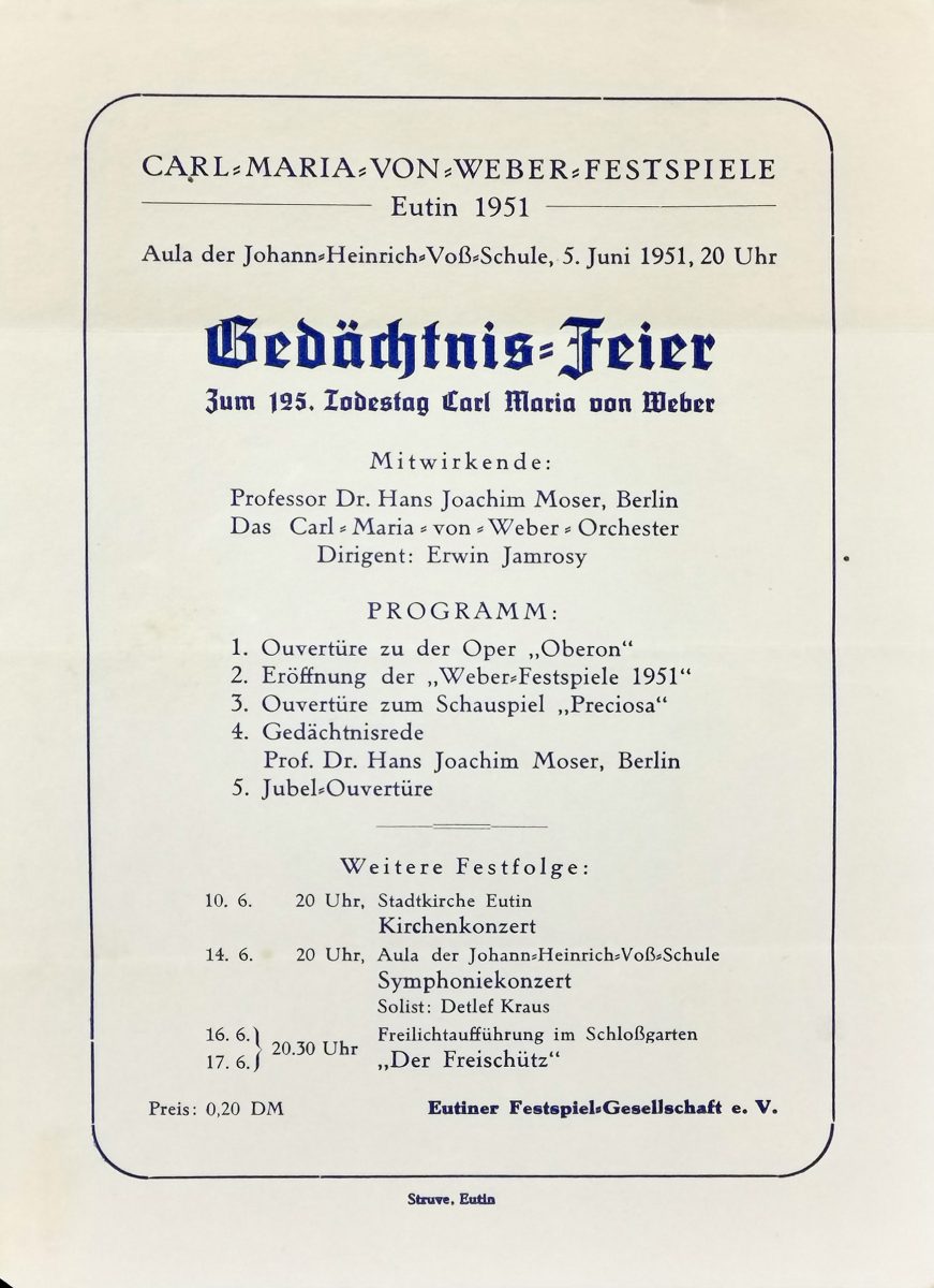 Programm  1951 
