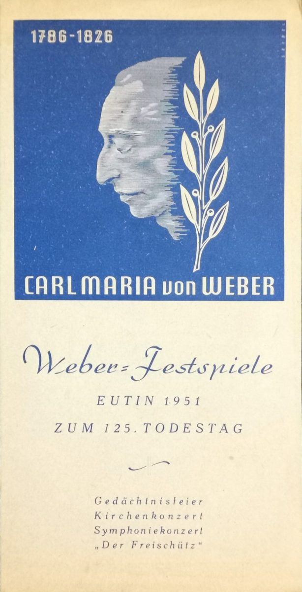 Flyer Weber-Festspiele 1951