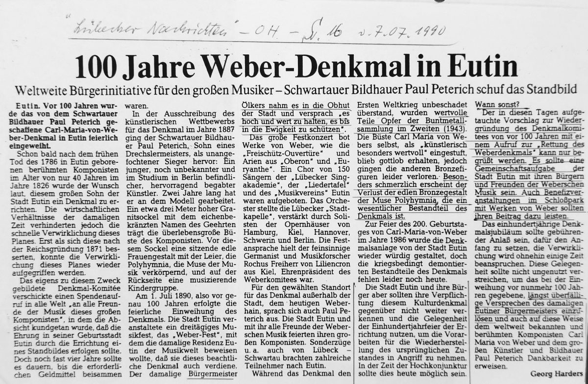 100 Jahre Weber-Denkmal