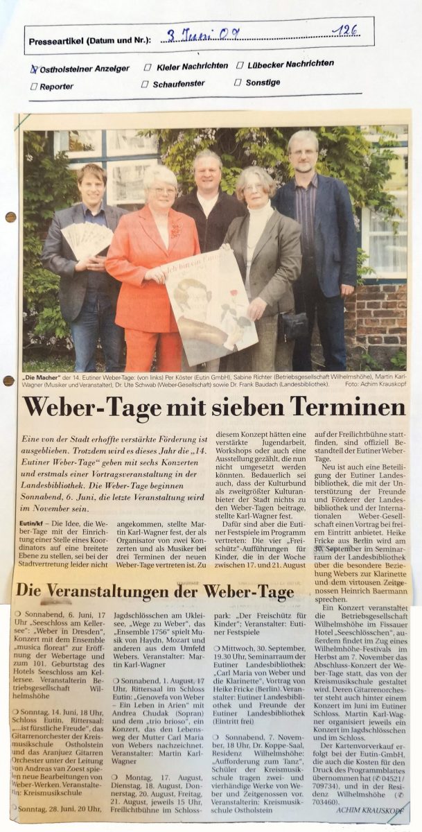 Eutiner Weber-Tage 2009