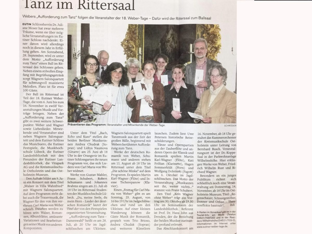 18.- Eutiner Weber-Tage