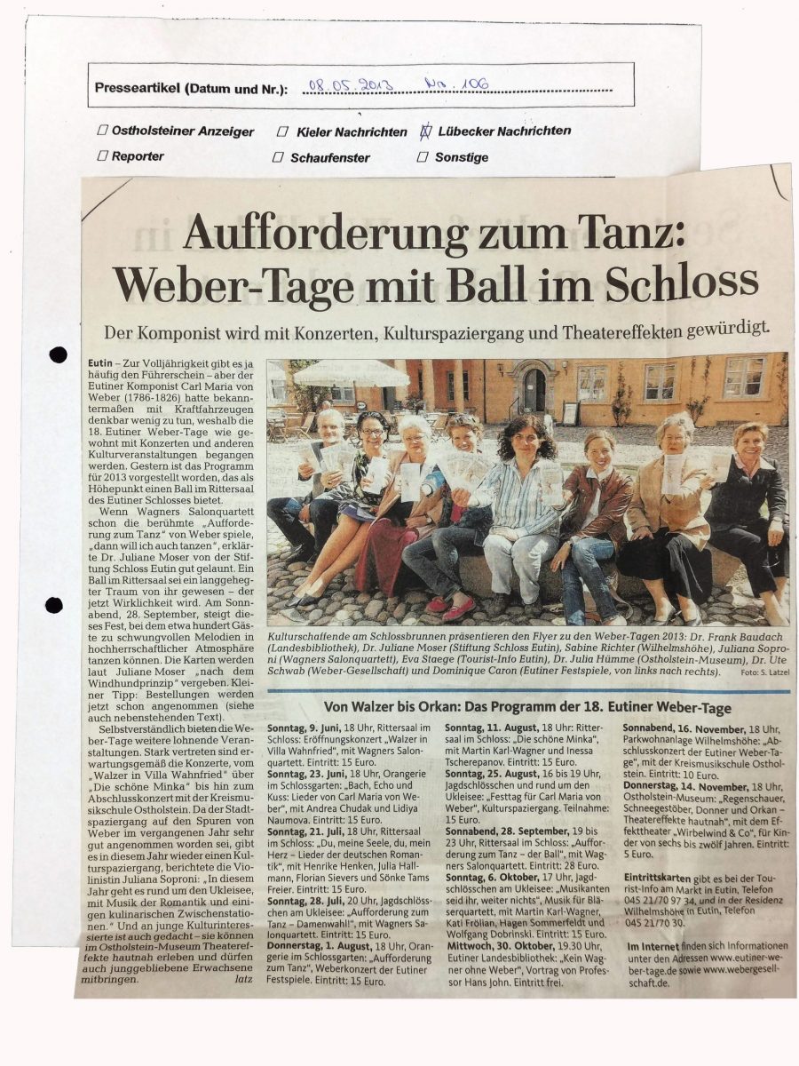 18.- Eutiner Weber-Tage