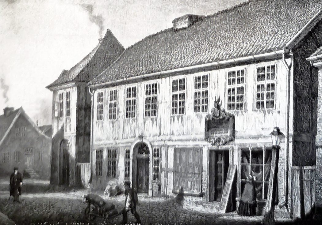 Geburtshaus nach einem zeitgenoessischen Stich