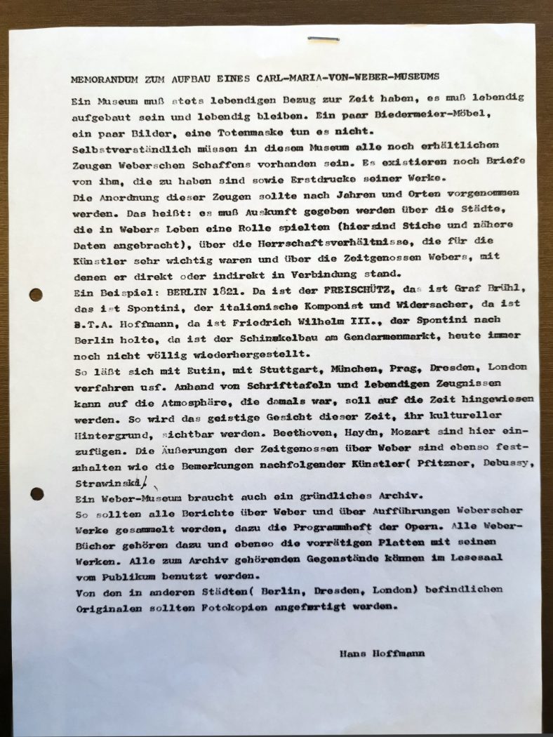 Weber-Museum geplant