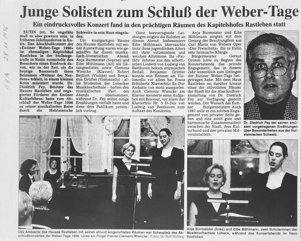 Eutiner Weber-Tage 1996