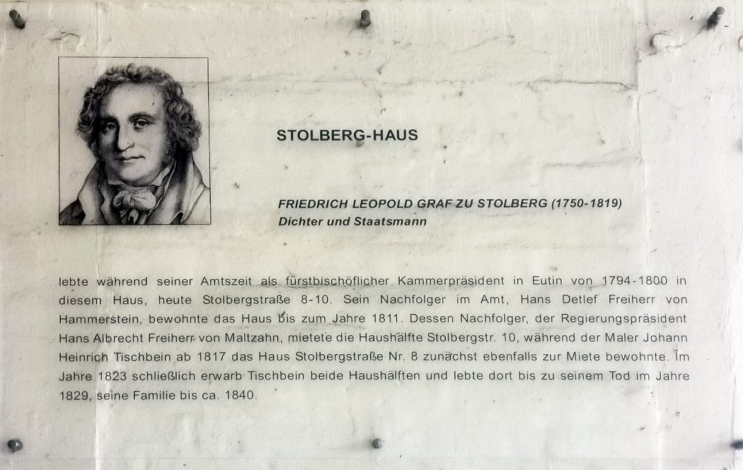 Infotafel Stolberg-/Tischbein-Haus