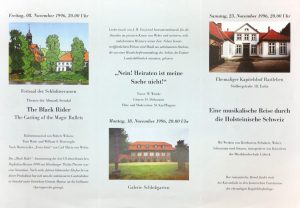 Eutiner Weber-Tage  1996