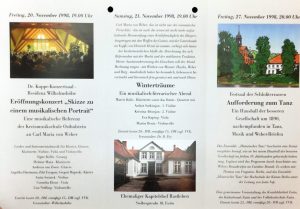 Eutiner Weber-Tage 1998