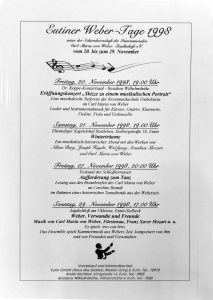 Eutiner Weber-Tage 1998