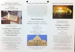 Eutiner Weber-Tage 1999