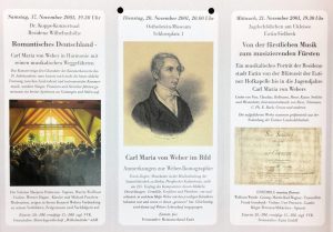 Eutiner Weber-Tage 2001