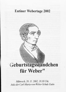 Eutiner Weber-Tage 2002