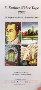 Eutiner Weber-Tage 2003