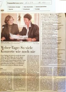 Eutiner Weber-Tage 2004