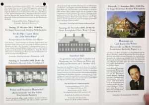 Eutiner Weber-Tage 2004