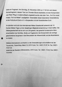 Eutiner Weber-Tage 2005