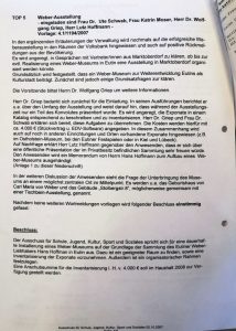 Weber-Museum geplant