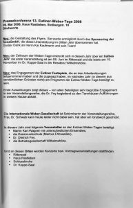 Eutiner Weber-Tage 2008