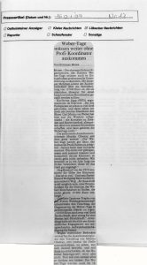 Eutiner Weber-Tage 2009