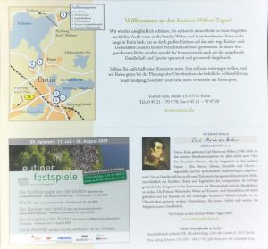 Eutiner Weber-Tage 2009