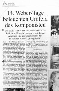 Eutiner Weber-Tage 2009