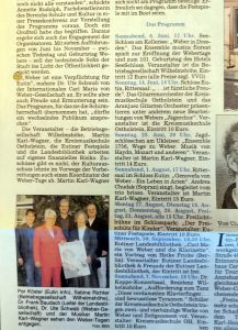 Eutiner Weber-Tage 2009