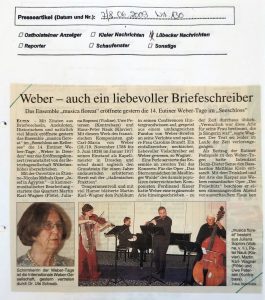 Eutiner Weber-Tage 2009