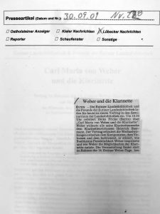 Eutiner Weber-Tage 2009