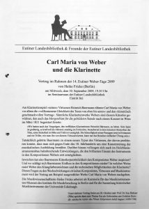 Eutiner Weber-Tage 2009