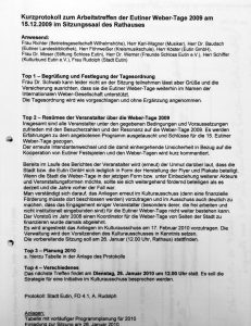 Eutiner Weber-Tage 2009