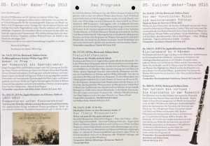 Eutiner Weber-Tage 2015