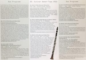 Eutiner Weber-Tage 2015