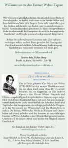 Eutiner Weber-Tage 2017