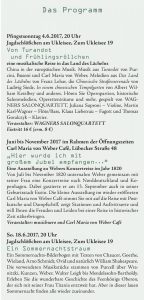 Eutiner Weber-Tage 2017