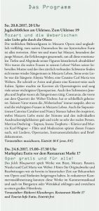 Eutiner Weber-Tage 2017