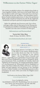 Eutiner Weber-Tage 2018