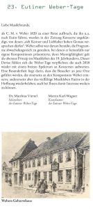 Eutiner Weber-Tage 2018