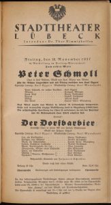 Peter-Schmoll-Theaterzettel-1927_Archiv-der-Hansestadt-Lübeck-4_4-1_7_18. November_1927_001