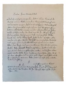 Brief von Carl Maria von Weber
