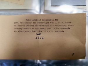 Gedenkfeier im Weber-Hain