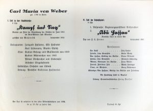 Weber Festkonzert