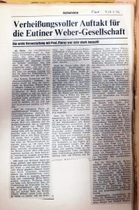 Eutiner Gedenktage 1976